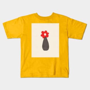 Red flower Kids T-Shirt